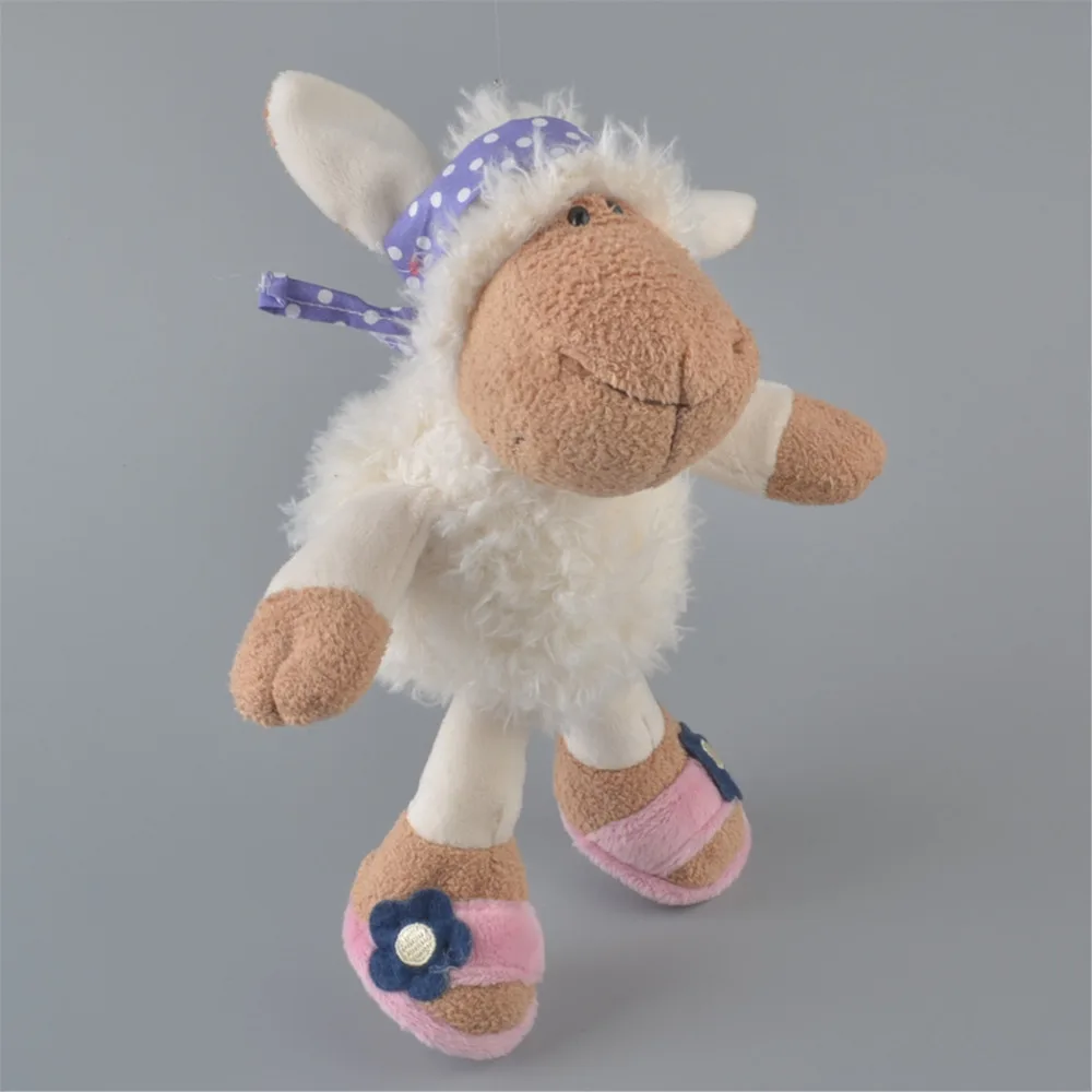 25cm Blue Headsacrf Sheep Stuffed Plush Toy, Baby Kids Doll Gift Free