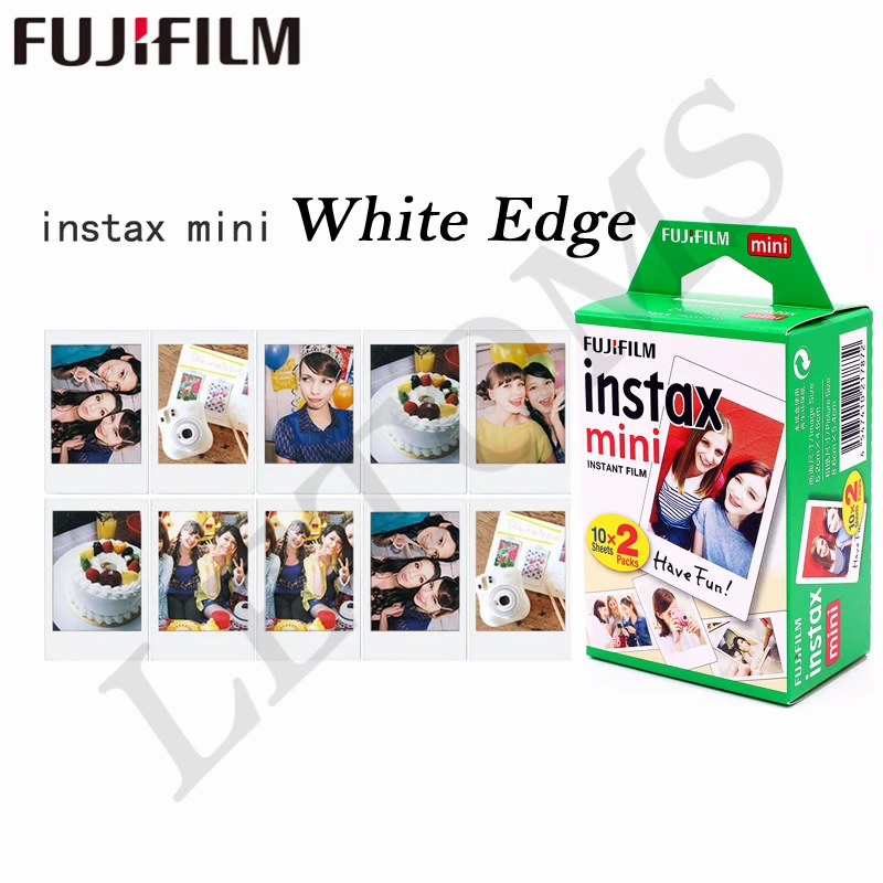 10-200 листов Fuji Fujifilm instax mini 9 8 белые края пленки цветные цинмы для камеры instax