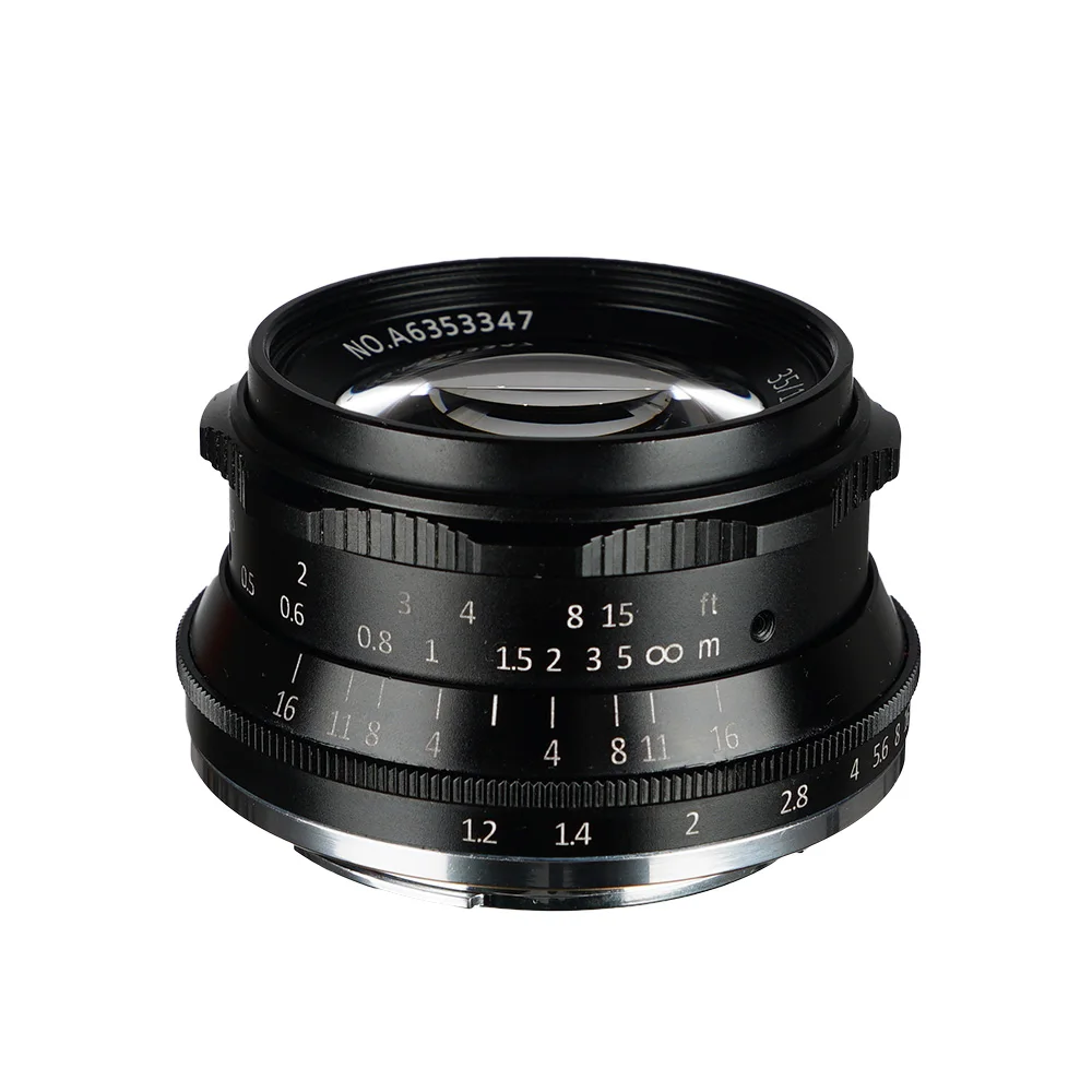 7artisans 35 мм F1.2 APS-C ручной фиксированный объектив с фиксированным фокусным расстоянием для Canon EOS-M M1 M2 M3 M5 M6 M10 M100 SLR Камера