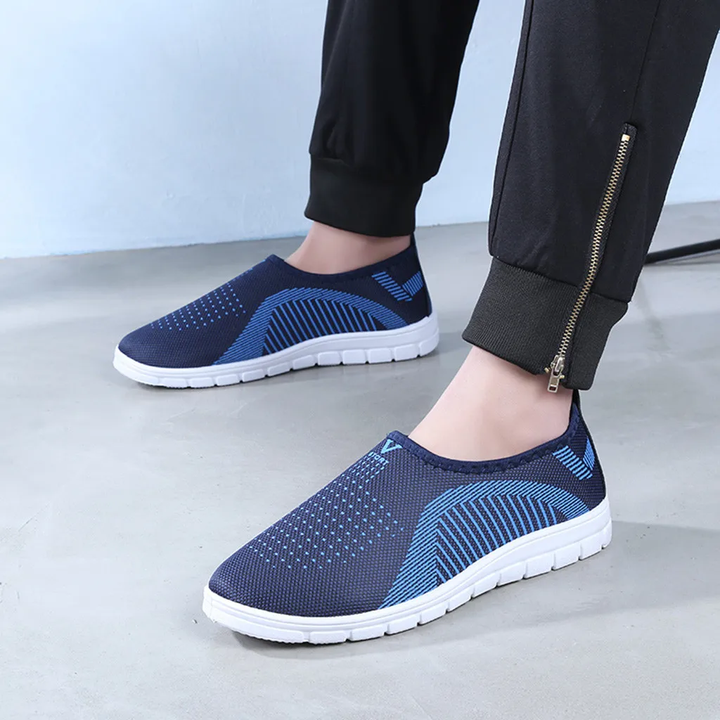 Men's breathable soft running shoes spring Summer casual fashion ...