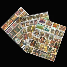 Известные печати, 50 шт./лот нет повторения случайные большие бывшие в использовании почтовые марки с почтовым знаком из мира для сбора