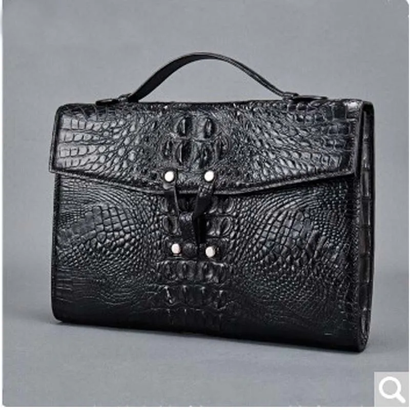 Gudheng mannen business aktetas alligator lederen handtas mannelijke Lederen krokodil graan Bulk bestand computer tas zwarte Koffie Gudheng mannen business aktetas alligator lederen handtas mannelijke Lederen krokodil graan Bulk bestand computer tas zwarte Koffie