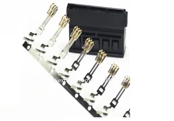 

50sets/lot SATA Power Connector Crimp Plug housing long version with Terminal gold plated for SATA Hard Drive - Black
