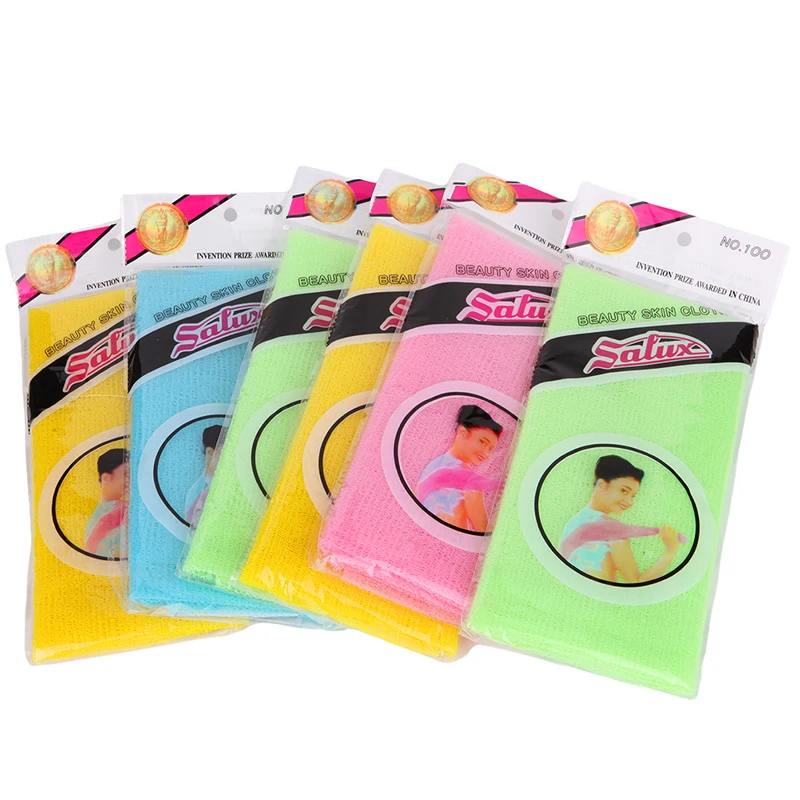 

Nylon Mesh Bath Shower Body Washing Clean Exfoliate Puff Scrubbing Towel Cloth Scrubbers