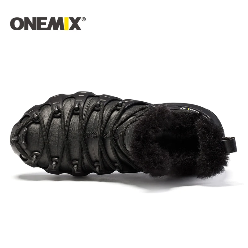 Зимние ботинки Onemix для мужчин и женщин Уличная обувь треккинга кроссовки
