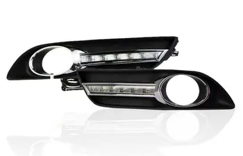 

Osmrk led drl daytime running light for Nissan Sylphy with Dynamic moving yellow turn signal and blue night running light