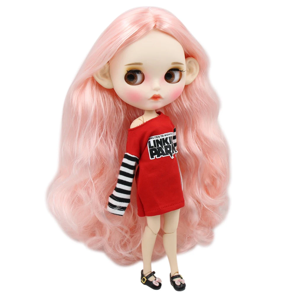 ICY DBS blyth кукла 1/6 игрушка белая кожа совместное тело Розовый микс белые волосы