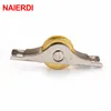 NAIERDI 2PCS Sliding Door Roller Cabinet Copper Caster Wheel Pulley For Wardrobe Window Furniture Hardware ► Photo 2/6