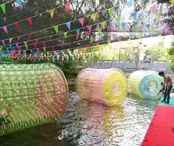 М Бесплатная доставка водный мяч * 2,2 м надувные 2,4 Zorbing мяч баррель для водяного цилиндра Кемпинг водяной шар бесплатная насос