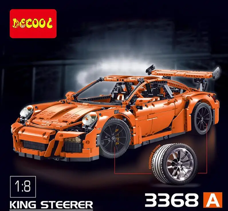 decool 3368 2726PCs ABC Technic Model Orange White Green Building Mini Compatible Legoings 42056 20001 Toy For Children Gift (2)