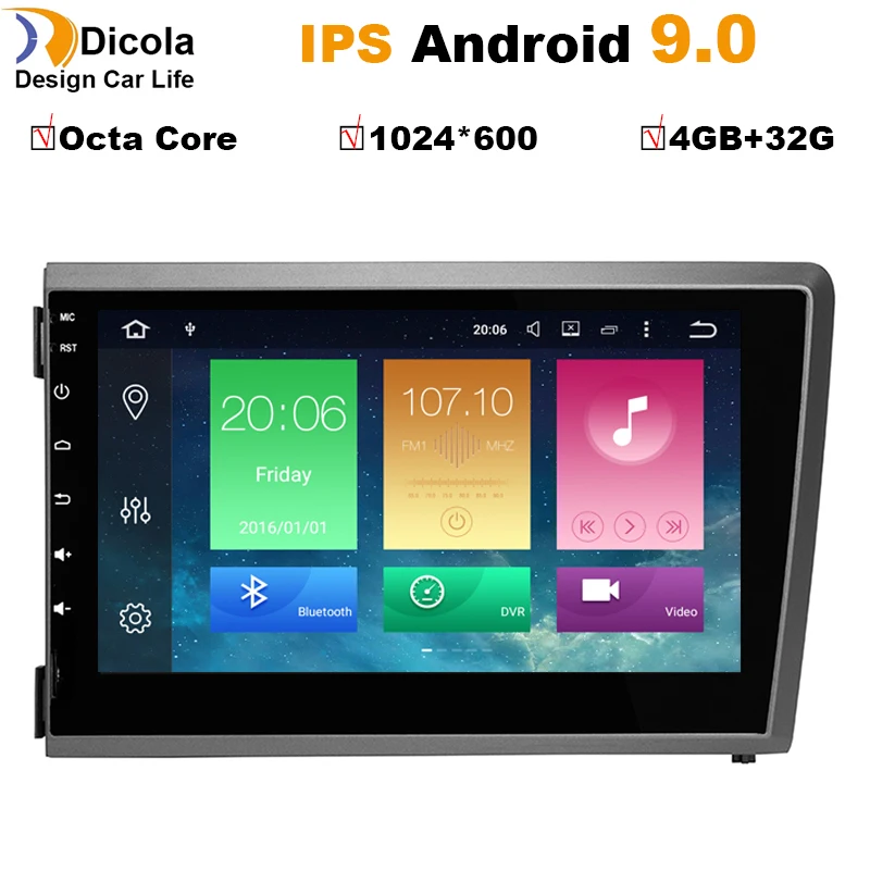

4+32G Octa Core Android 9 Car DVD Player For Volvo VOLVO S60 V70 XC70 Radio Stereo GPS Navigation Auto Multimedia Head Unit Wifi