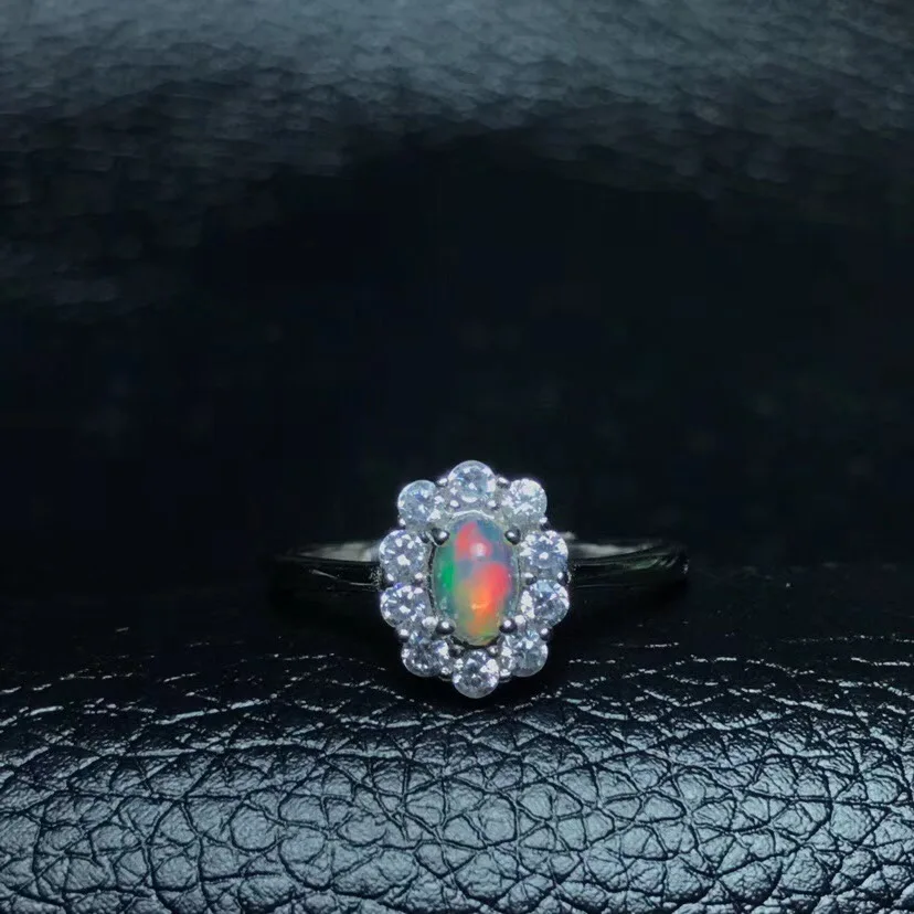 Natural Opal Woman Rings Change Fire Color Mysterious 925 Silver Adjustable Size huismerk kopen in de aanbieding Natural Opal Woman Rings Change Fire Color Mysterious 925 Silver Adjustable Size huismerk kopen in de aanbieding