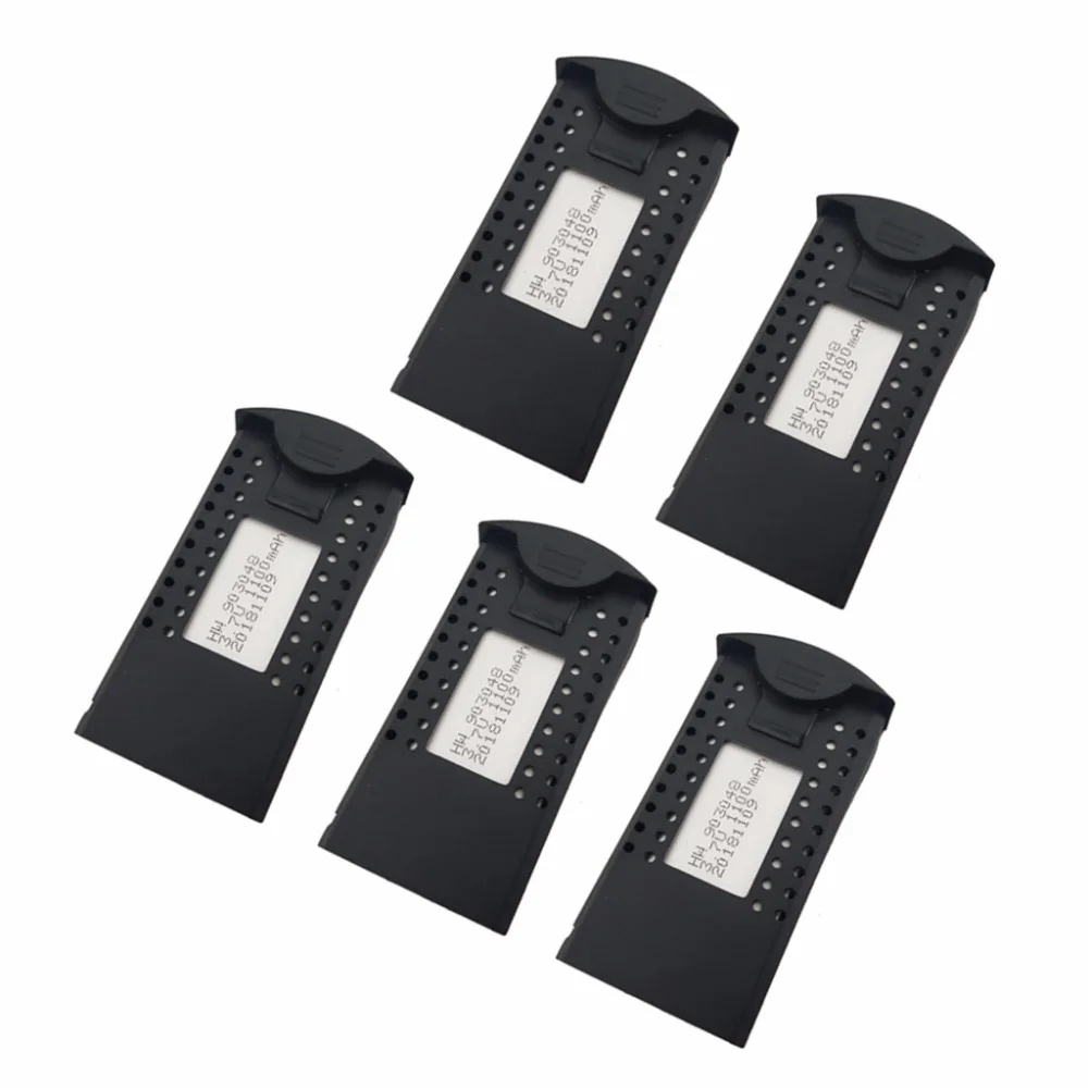 

5PCS 3.7V 1100mah lithium battery for SG700 DM107S S169 four-axis aircraft battery
