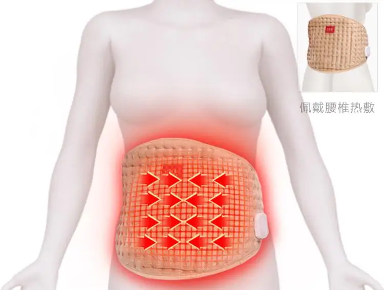 Heating Therapy Waist Massage Electrical Moxibustion Warming Uterus Stomach Belt Massager Instrument Battery Operated Health electric menstrual heating pad 6 modes abdomen massage waist washable warm lady uterus reduce menstrual stomachache waist pain