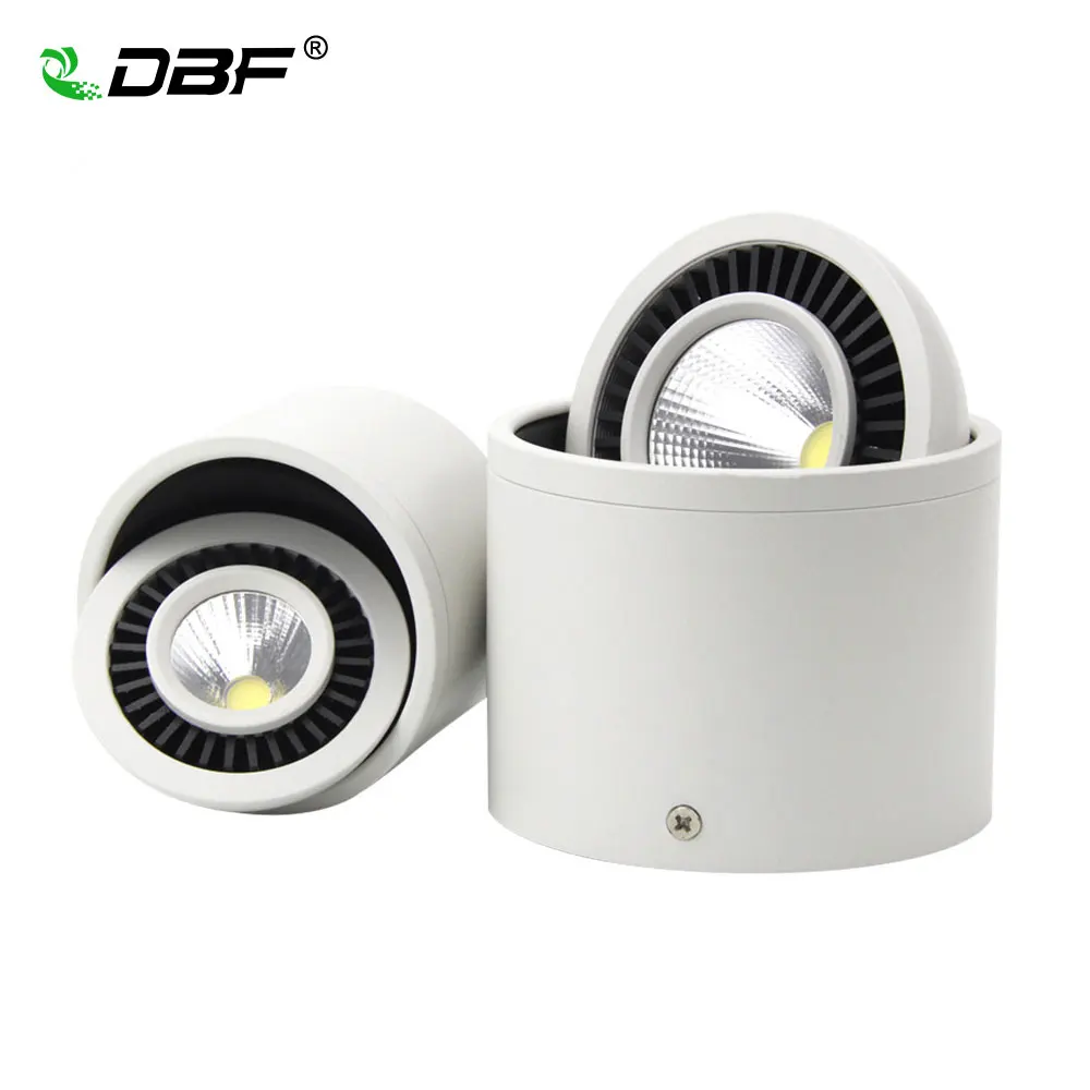 

Dimmable Led COB Ceiling Spot light 5W 7W 9W 15W 360 degree rotating Surface mounted LED Downlight 110/220V Warm White/ white