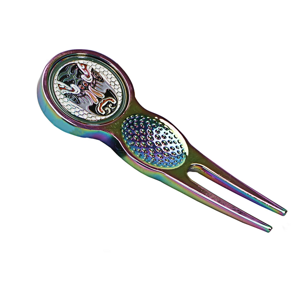 NEW Dazzle color GOLF Golf Divot Tool Repair Fork whith marker Golf Accessories free shipping NEW Dazzle color GOLF Golf Divot Tool Repair Fork whith marker Golf Accessories free shipping