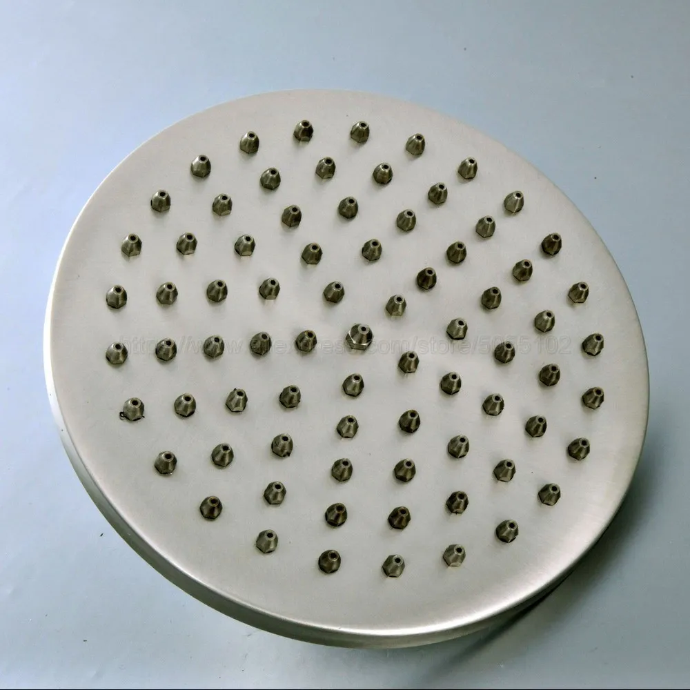 8 inch Round Shower Head Water Rains Shower Head Brushed Nickel Bathroom Shower Wall Mounted Bathroom Tools zsh273