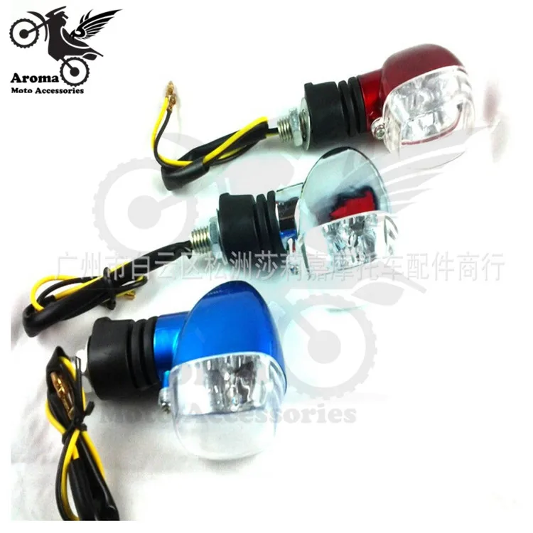 

3 colors available 12V mini yellow lingting motorcycle turn signal light motorbike indicator amber blinker lamp moto flashers