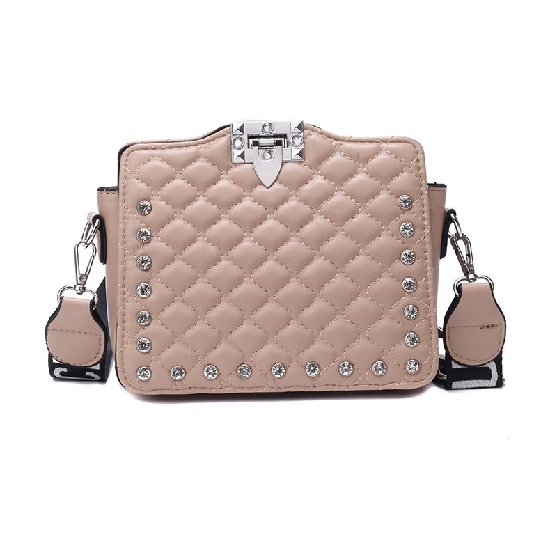 برشام خمر بو الجلود الإناث حقيبة يد الأزياء حقيبة مزيّنة بشريط جلدي النساء حقيبة كتف أكبر أعلى-حقائب بيد السفر أكياس