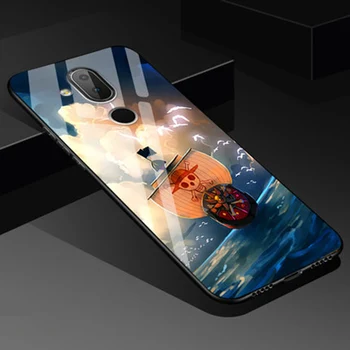 

2pcs For Nokia X7 2018 case coque tempered glass TPU back cover For Nokia X7 X 7 2018 TA-1131 case phone cases NokiaX7 cover