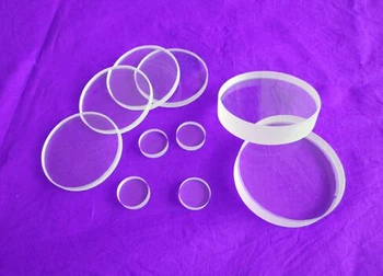 

Round shape clear quartz discs quartz lens OD15*thickness2