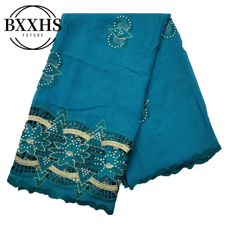 2019 Новые африканские женские шарфы мусульманские вышитые мягкие хлопковые длинный шарф для шали пашмины LH044