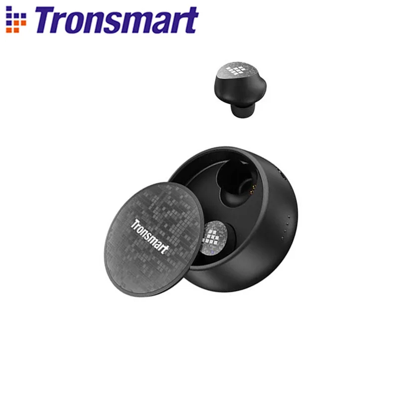 Tronsmart Spunky профессиональные наушники True wireless Bluetooth 5,0 наушники-вкладыши с голосовым помощник, глубокий бас, Беспроводная зарядка