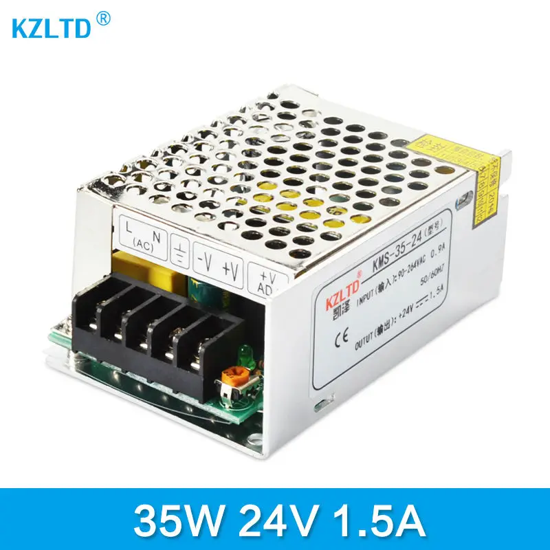 

LED Transformer 24V 35W AC DC Power Supply Adjustable 220V / 110V to 24V Charger Adapter for LED Strip LED Module Light Monitor
