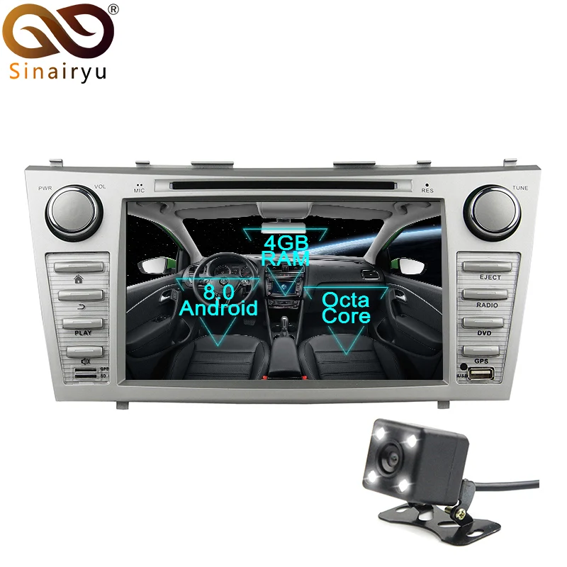 

Sinairyu 2 Din Android 8.0 Octa Core Car DVD Player for Toyota Camry 2006-2011 GPS Navigation Multimedia Radio Stereo Head Unit
