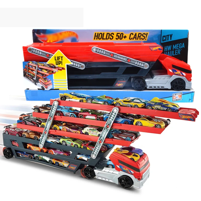 Original Hotwheels Heavy Truck CKC09 Car Hold Truck Toys For Boys Hot wheels Truck Toys 6Layer