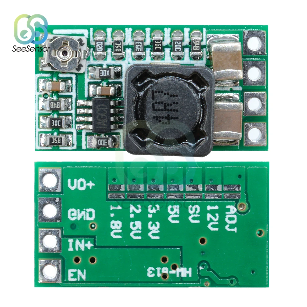 

10Pcs Mini DC-DC 12-24V To 5V 3A Step Down Power Supply Module Voltage Buck Converter Adjustable 1.8V 2.5V 3.3V 5V 9V 12V