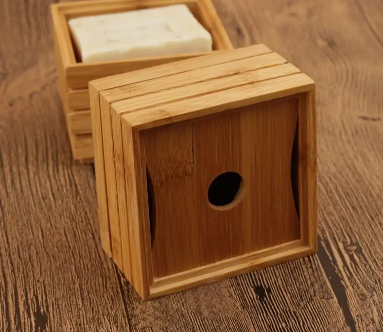 US $135.00 50pcslot Natural Bamboo Soap Dish Wooden Soap Tray Holder Storage Soap Rack Plate Box Container SN601