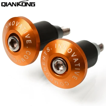 

orange 22mm 7/8"" Handbar CNC Aluminum Motorcycle Hand Grips Handlebar handle bar Grips Bar Ends Plug Slider for ktm 690 640 lc4