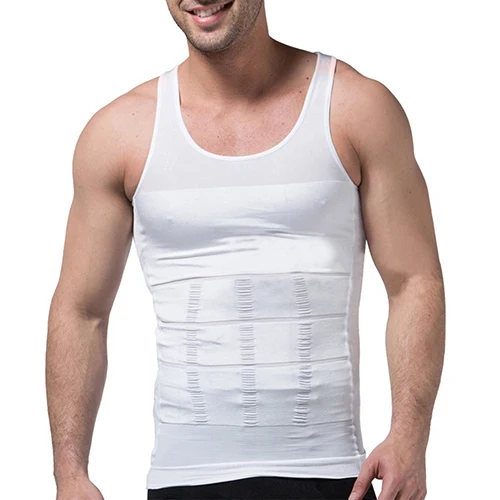 SANWOOD Men Slimming Underwear Body Shaper Waist Corset Men Shaper Vest