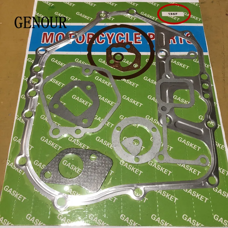 FULL GASKET SET FOR CHINESE 186F 9HP 4 STROKE DIESEL FREE SHIPPING 5KW