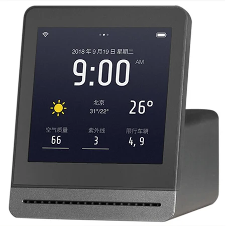 Xiaomi mi умный детектор воздуха с прозрачной травой мульти-режим компенсации Крытый Открытый mi jia App контроль воздуха детектор от Youpin - Цвет: Graphite Black