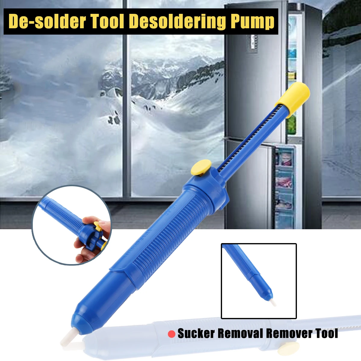Durable Suction Soldering Desolver Tool Desoldering Pump Solder Sucker Removal Vacuum Hand Welding Tool