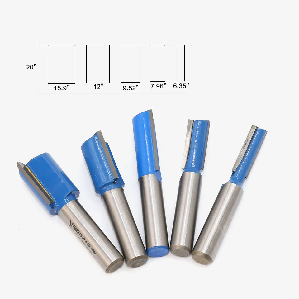 5 шт. 8 мм хвостовик высокое качество прямой/Дадо маршрутизатор Набор бит диаметр древесины режущий инструмент