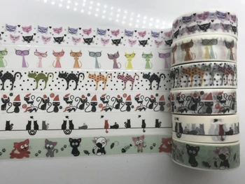 

1.5cm*10m Hallowmas Cat Washi Tape halloween washi tape cat Masking washi Tape Adhesive Tape Kawaii Stationery