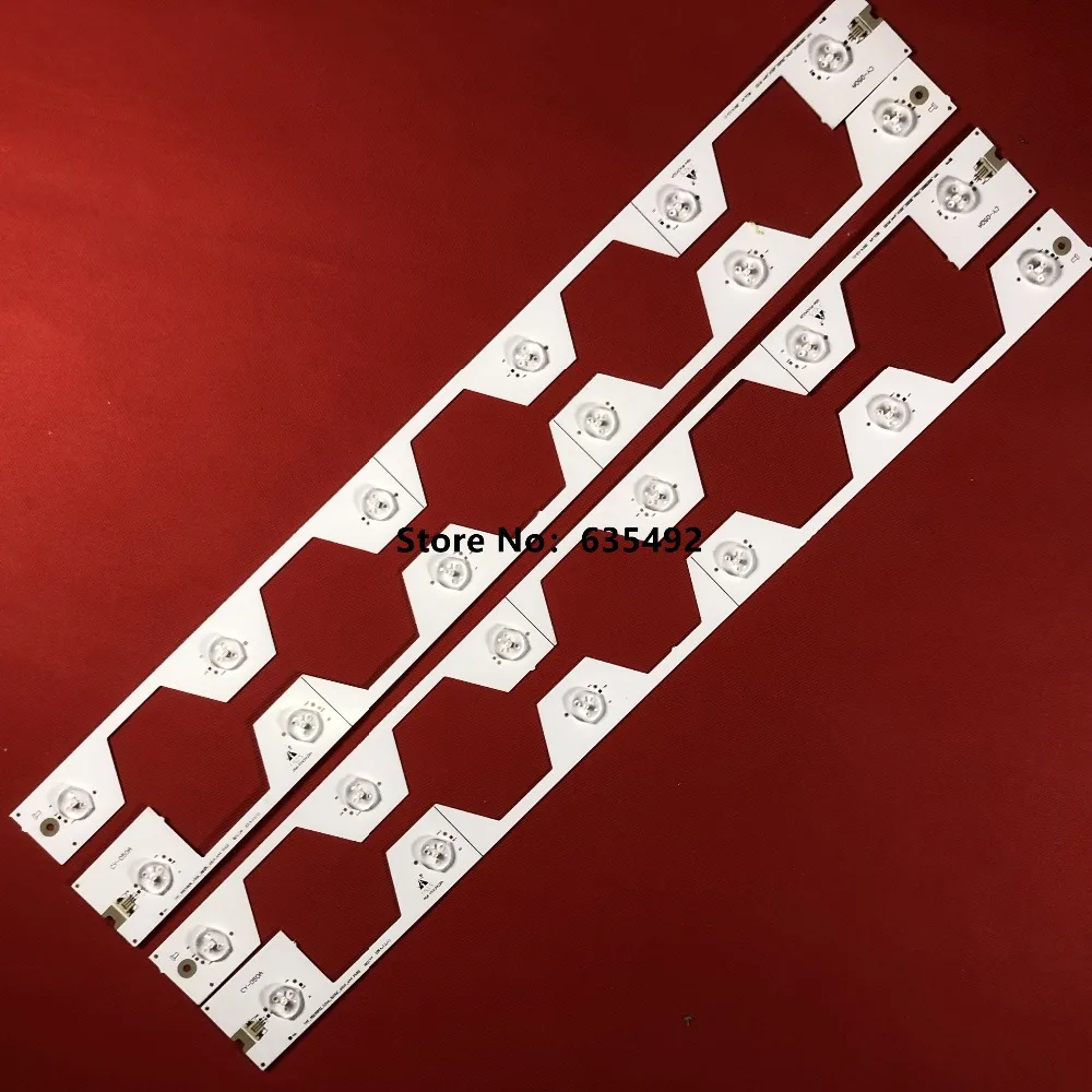 

10PCS LED Backlight strip 6lamp For T C L D55A561U D55A558U 55U6500C Light Bar 4C-LB5506-HR1 55HR330M06A1 V1 Screen LVU550NDEL
