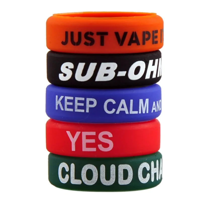 

Silicon Vape Bands RDA RBA Beauty Ring Fit for MODs and RDAs,Not for Ego Size Battery or Tanks
