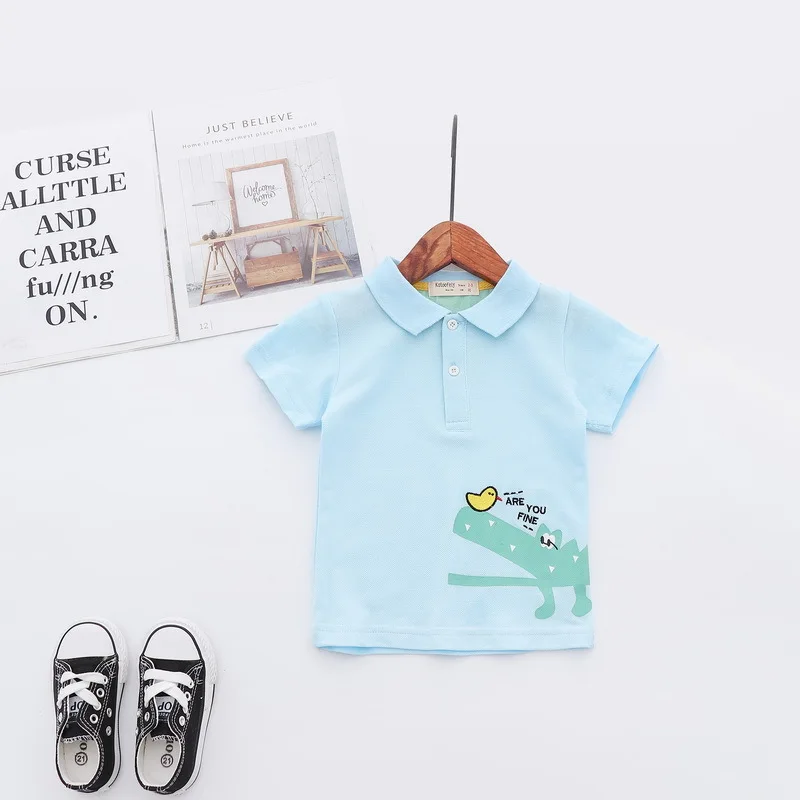 Fashion Summer Cotton Baby Boys Short Sleeved T-shirt Cartoon Printed Children Tees Kids Tops For Age 2-7 Years Old Fashion Summer Cotton Baby Boys Short Sleeved T-shirt Cartoon Printed Children Tees Kids Tops For Age 2-7 Years Old