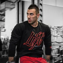 С длинным рукавом спортивная рубашка Для мужчин Бег Футболки тренажерный зал Спортивная одежда спортивный топ Для мужчин спортивной