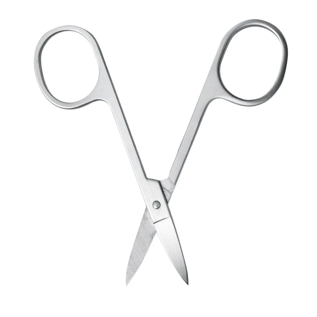 Curved Eyelash Eyebrow Nose Hair Scissor Remover False Lash Trimmer Cutter Makeup Tool