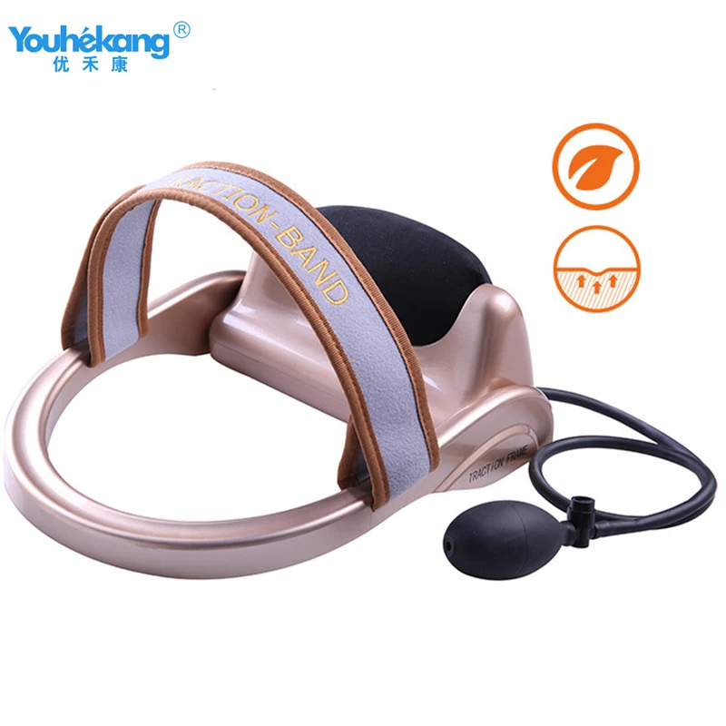 

Youhekang Manual Portable Pneumatic Cervical Vertebra Tractor Neck Pillow Inflatable Cervical Traction Device Neck Pain Relief
