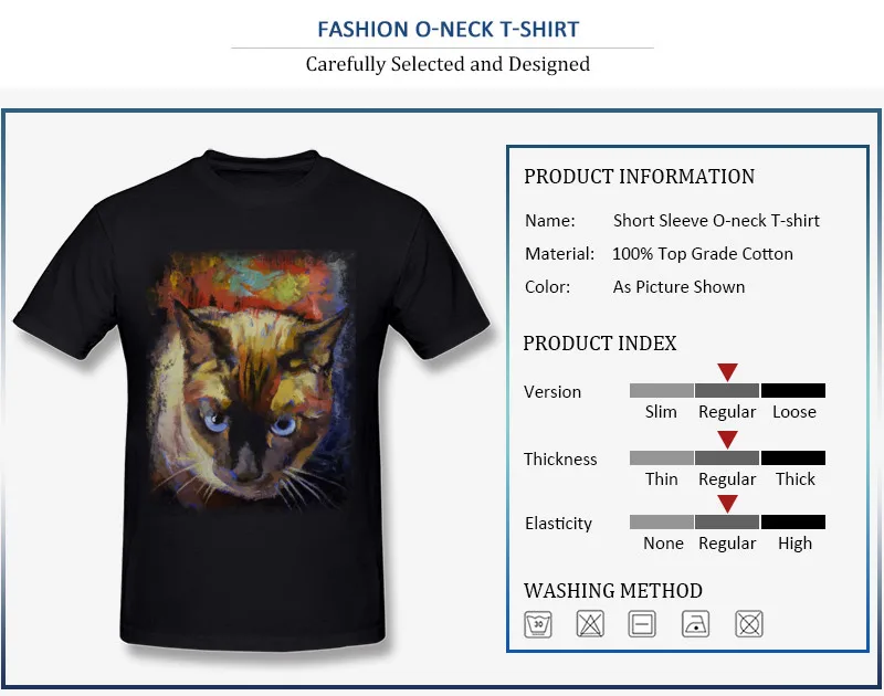 Design Summer/Fall SEAL POINT SIAMESE Tops Tees Discount Round Neck Short Sleeve 100% Cotton Student T Shirts Printed On Tee-Shirts