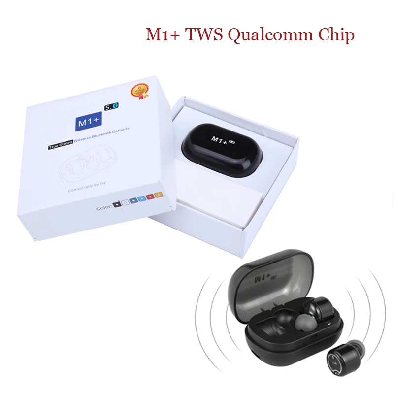

TWS Bluetooth 5.0 Qualcomm QCC3020 Chip Headphones Wireless Music Earphones Deep Bass 3D HiFi Stereo Sound Earbuds Headsets