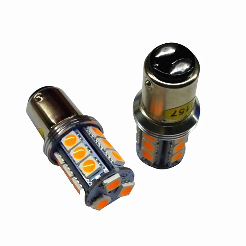 2pcs 1157 BAY15D Auto LED Light 1030V 18SMD Replacement Bulb for