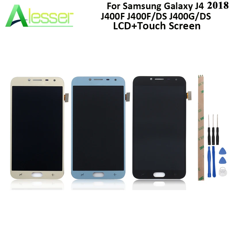 Alesser для samsung Galaxy J4 2018 lcd J400 J400F J400G/DS дисплей и сенсорный экран Amoled дигитайзер с