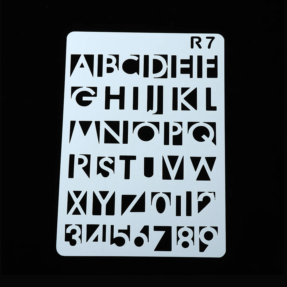 Letter Alphabet Hollow Layering Stencils For Wall Painting Scrapbooking